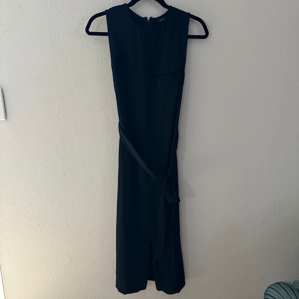 Who What Wear Black Sleeveless Midi Dress Size Small